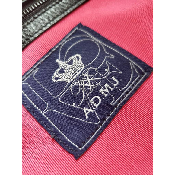 Accessories De Mademoiselle A.D.M.J. Black Leather Messenger Bag Japan - Picture 11 of 11